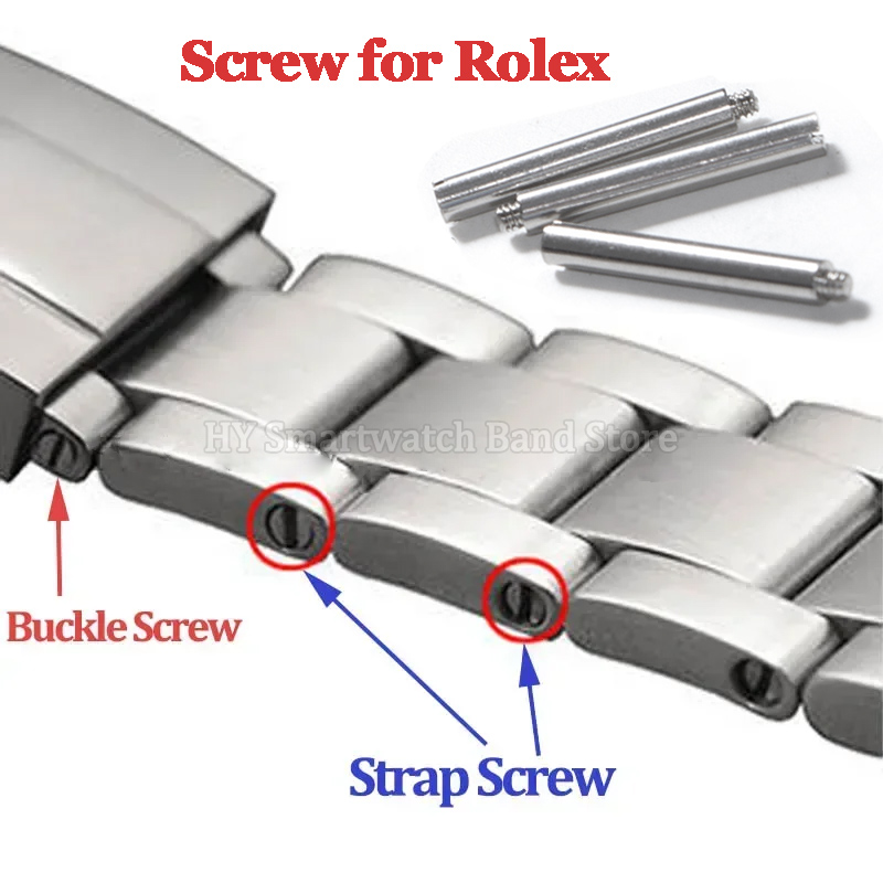 Jewelry Rolex Watches - สกรูสายสแตนเลสสำหรับโรเล็กซ์ สำหรับโอสเตอร์ สำหรับเดย์โทนา สำหรับซับมารีน สกรูแกน แกนสกรู