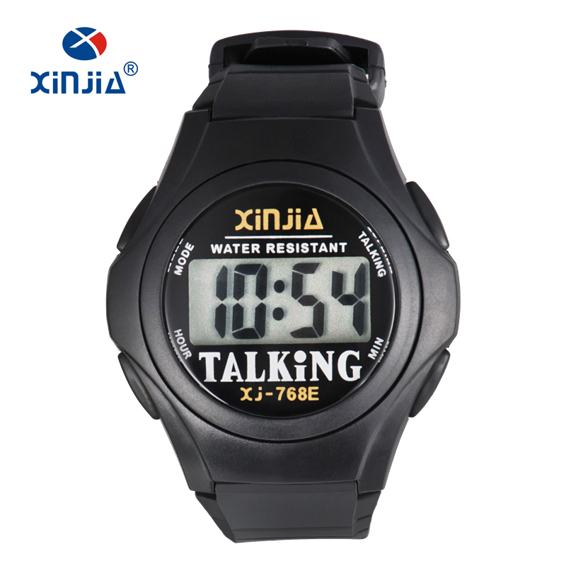 Italian Jewelry Watches - XINJIA ใหม่นาฬิกาพูดคุยสําหรับคนตาบอดผู้หญิงสบายๆกีฬาดิจิตอลผู้สูงอายุผู้พิการทางมองเห็นอิตาเลี่ยนอาหรับรัสเซียเกาหลีเวลา