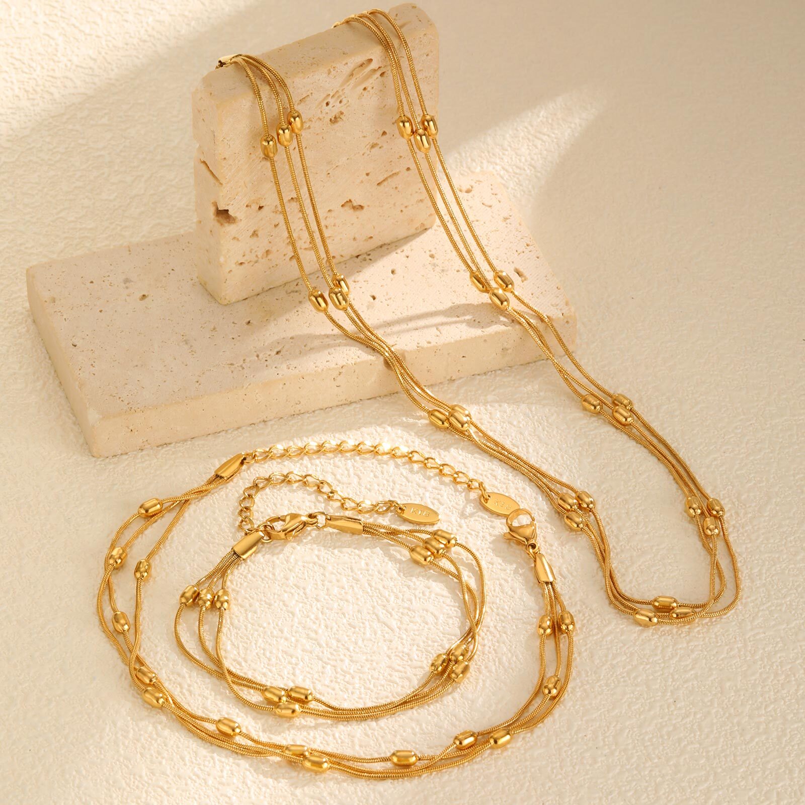 Vnox ฤดูร้อนสแตนเลสสามชั้นงู A - Jc Jewelry & Watches Photos บทวิจารณ์และราคา