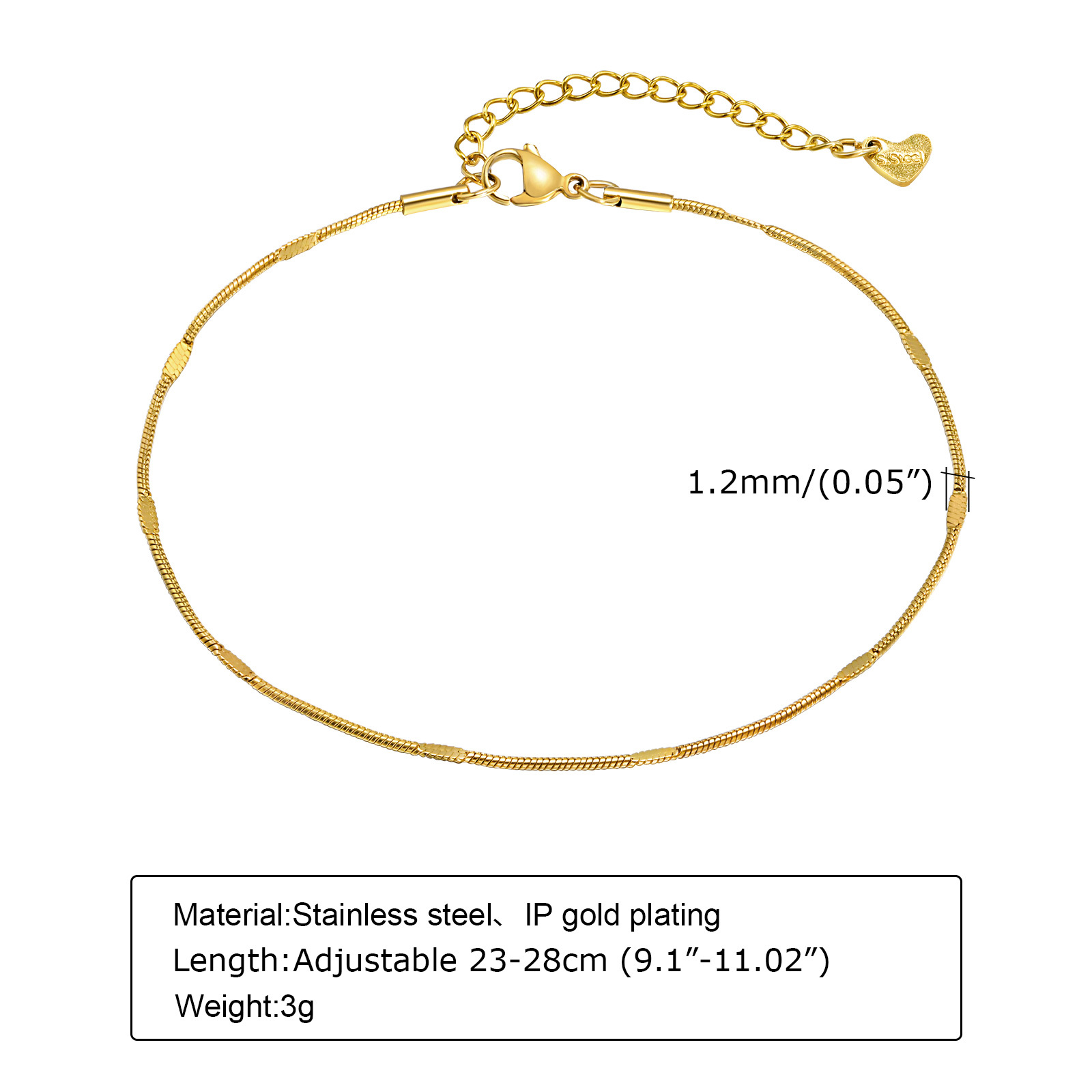 ผู้หญิง Dainty Squashed งู Ank - Jc Jewelry & Watches Photos บทวิจารณ์และราคา