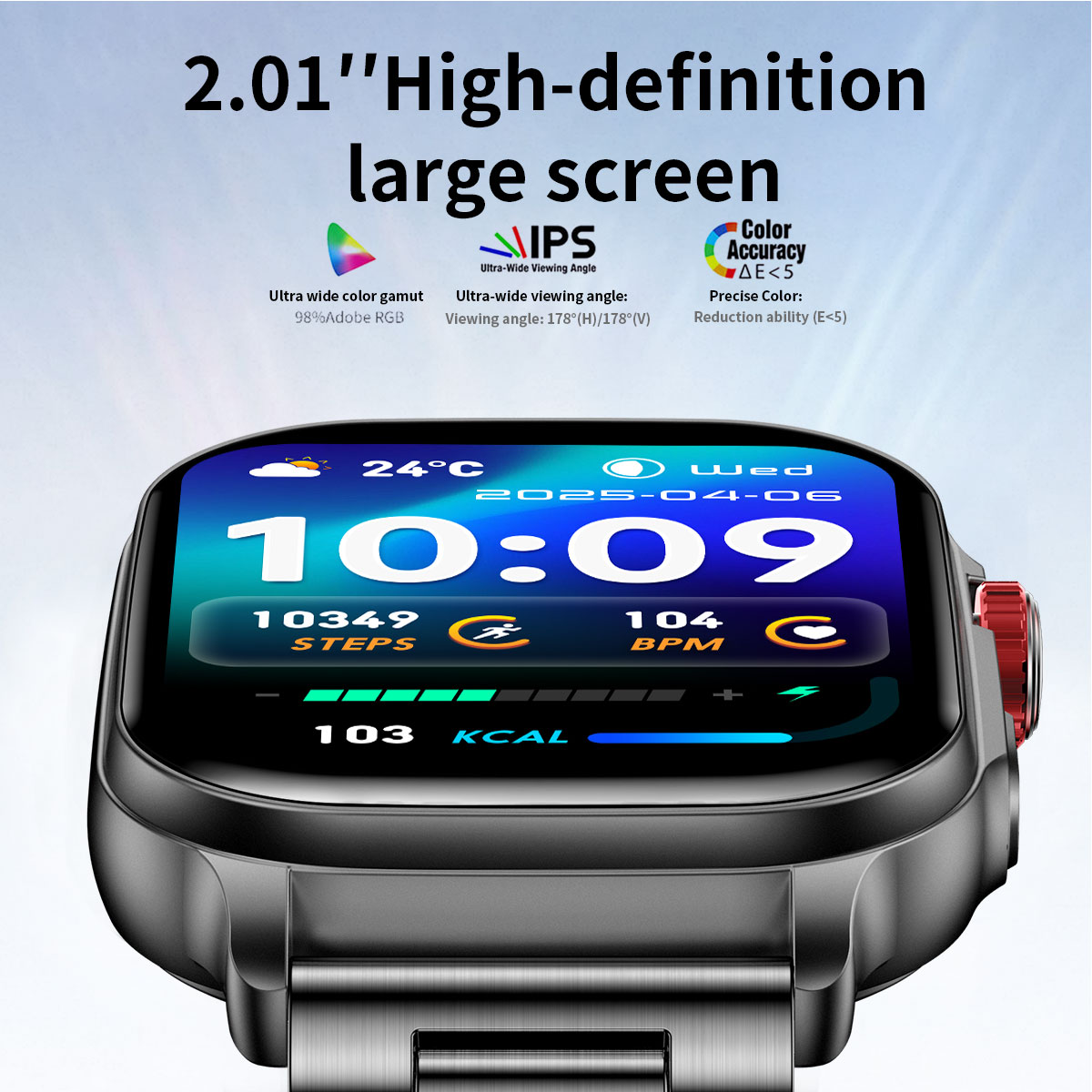 สมาร์ทวอทช์ 2026 หน้าจอ 2.01 น - Italian Jewelry Watches บทวิจารณ์และราคา