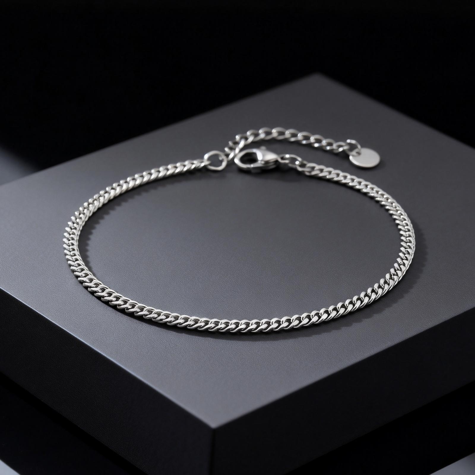 สร้อยข้อเท้าสแตนเลสแบบมินิมอลส - Jc Jewelry & Watches Photos บทวิจารณ์และราคา