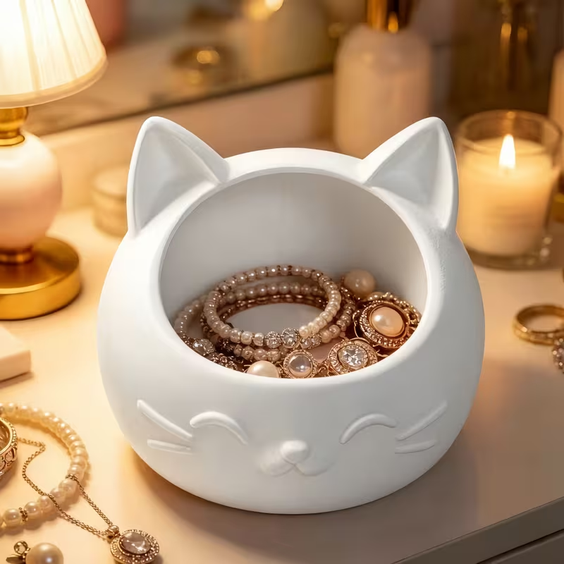 กล่องเก็บของรูปแมวการ์ตูนขนาดเ - Jewelry Box Organizer Watches บทวิจารณ์และราคา