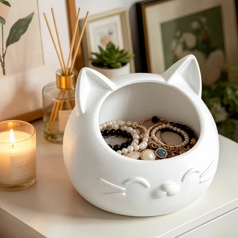 กล่องเก็บของรูปแมวการ์ตูนขนาดเ - Jewelry Box Organizer Watches บทวิจารณ์และราคา