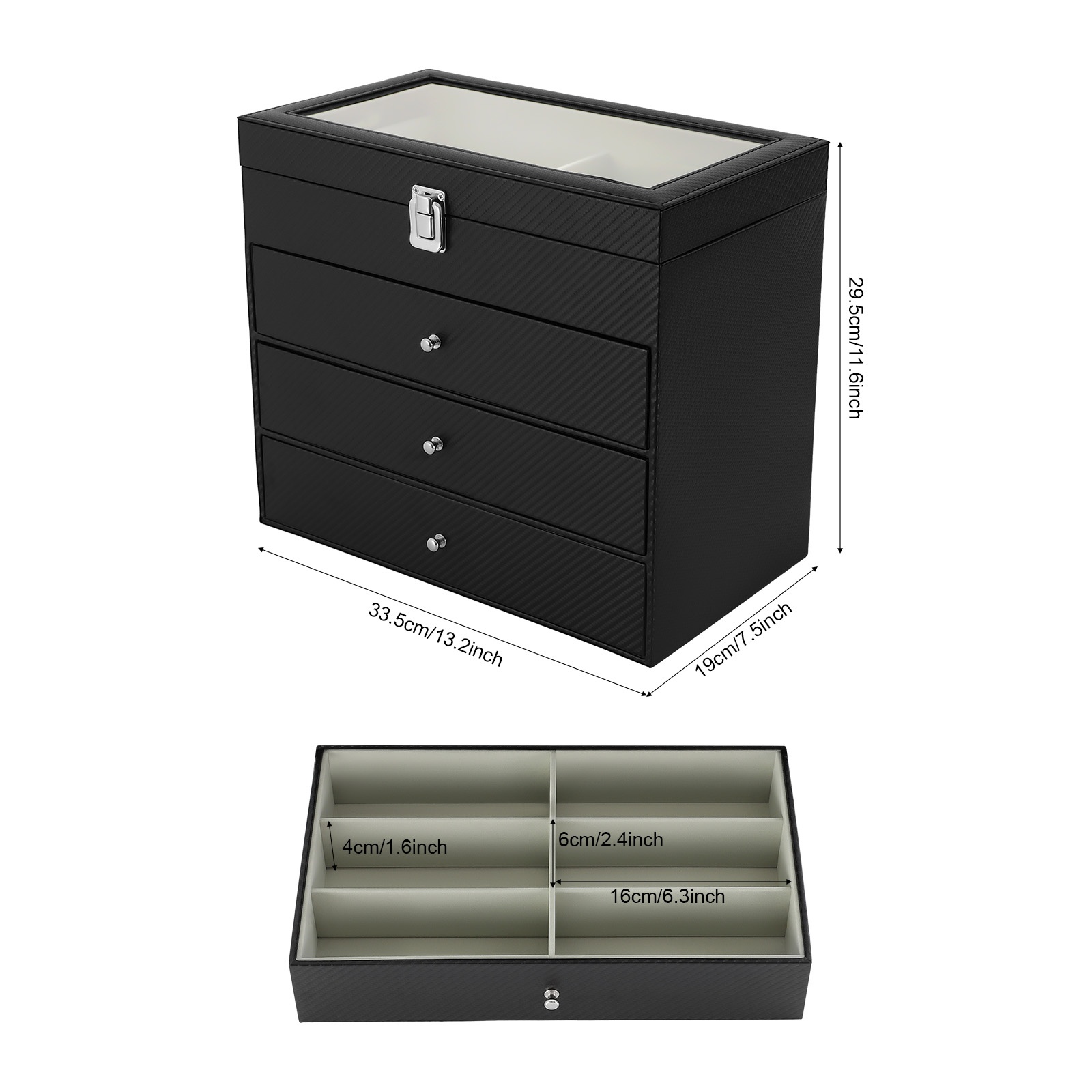 กล่องโชว์แว่นตา กล่องเก็บแว่นต - Jewelry Box Organizer Watches บทวิจารณ์และราคา