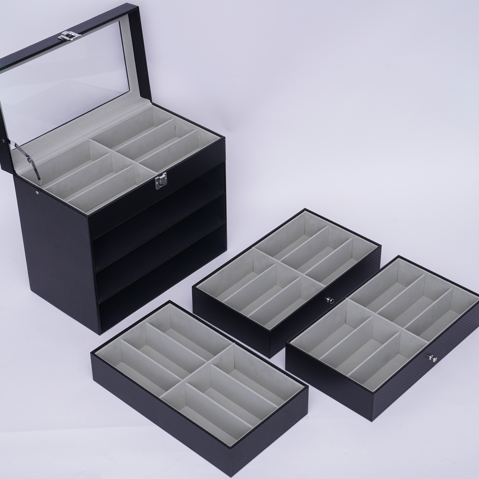 กล่องโชว์แว่นตา กล่องเก็บแว่นต - Jewelry Box Organizer Watches บทวิจารณ์และราคา