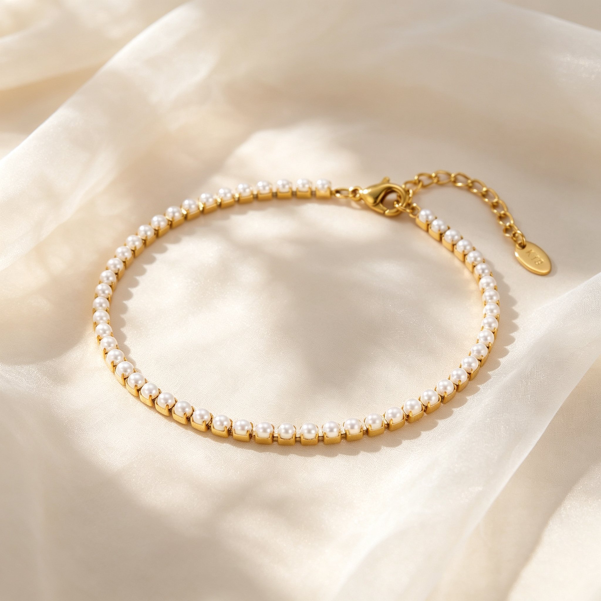 สร้อยข้อเท้าไข่มุกเทียมสุดหรูส - Jc Jewelry & Watches Photos บทวิจารณ์และราคา