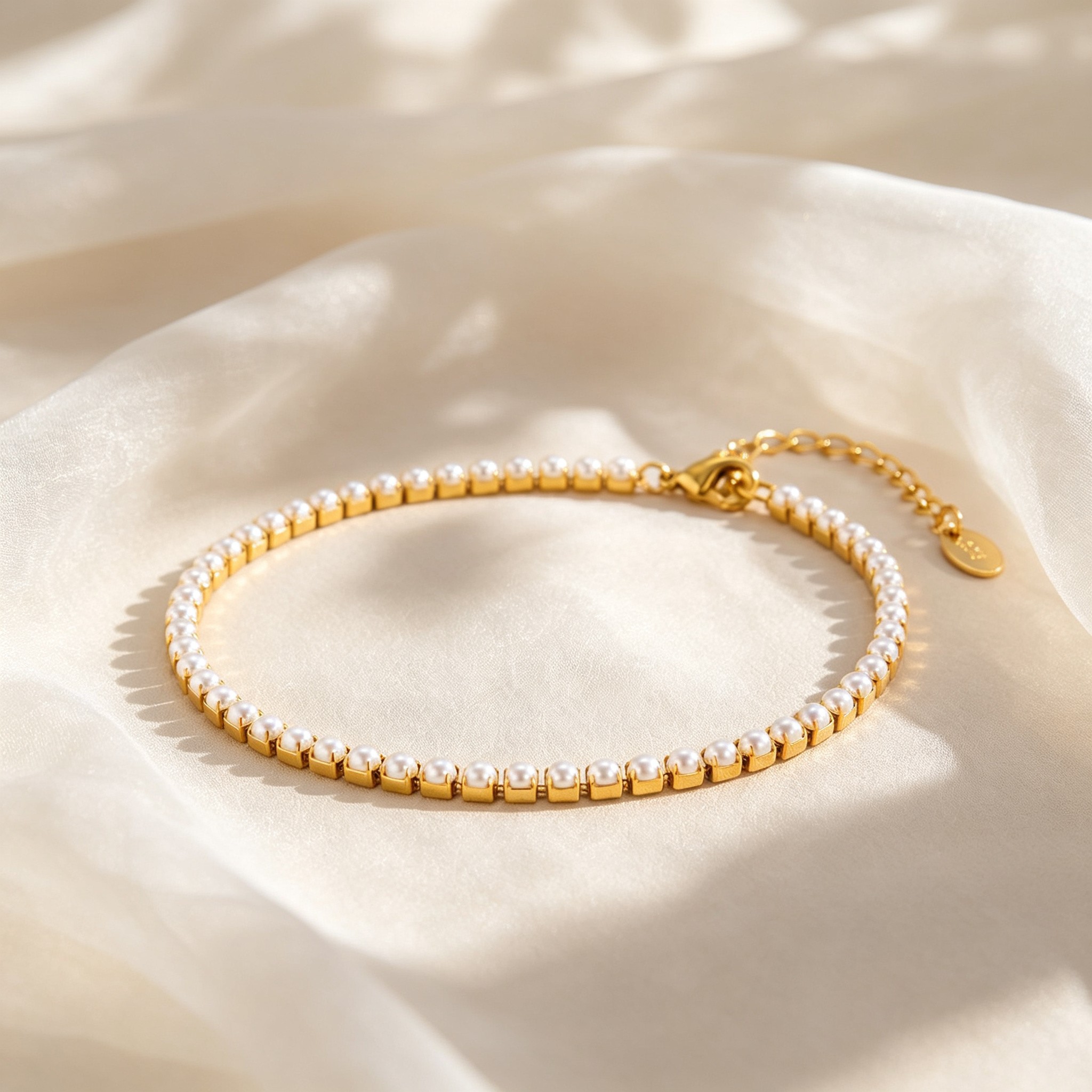 สร้อยข้อเท้าไข่มุกเทียมสุดหรูส - Jc Jewelry & Watches Photos บทวิจารณ์และราคา
