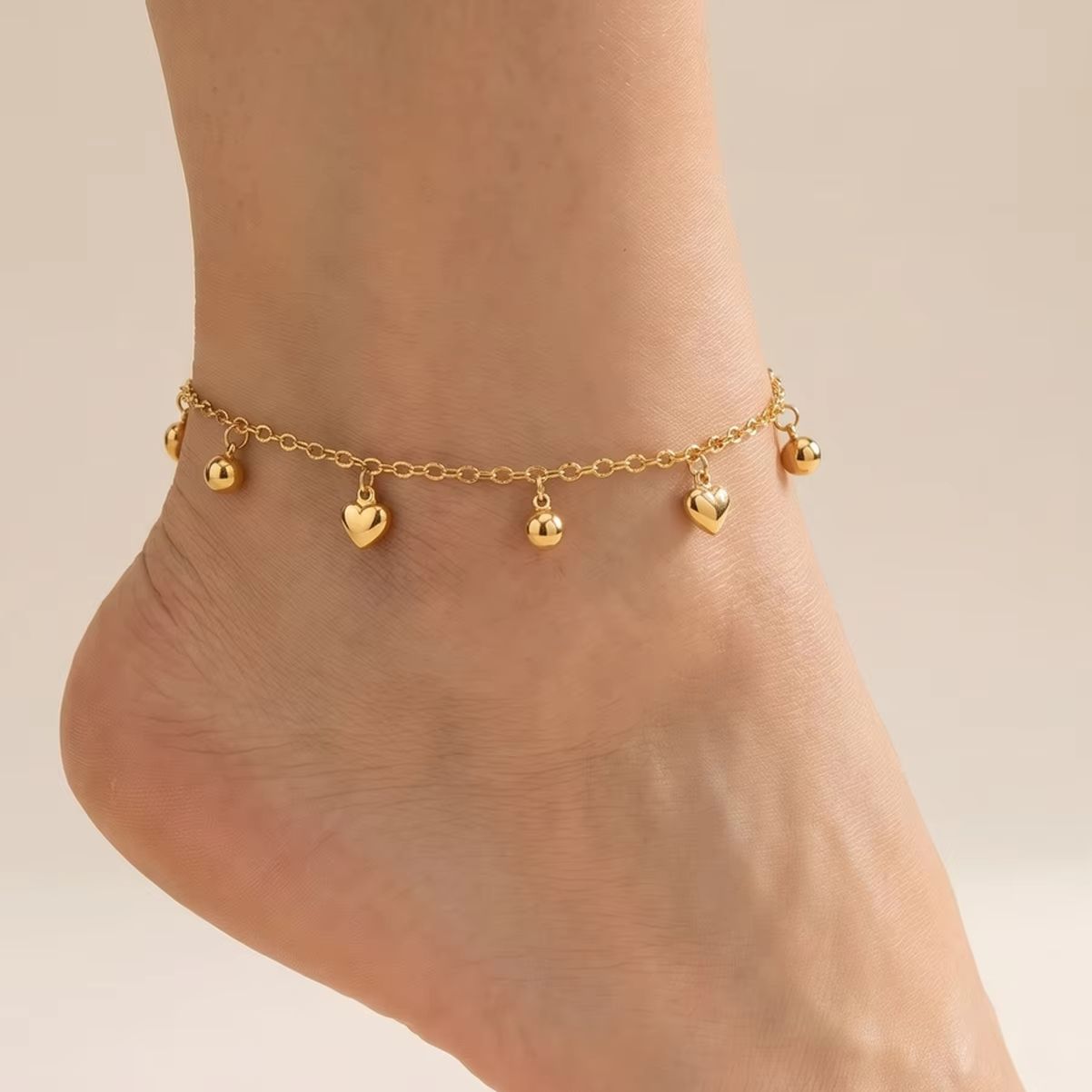 สร้อยข้อเท้ารูปหัวใจประดับลูกป - Jc Jewelry & Watches Photos บทวิจารณ์และราคา