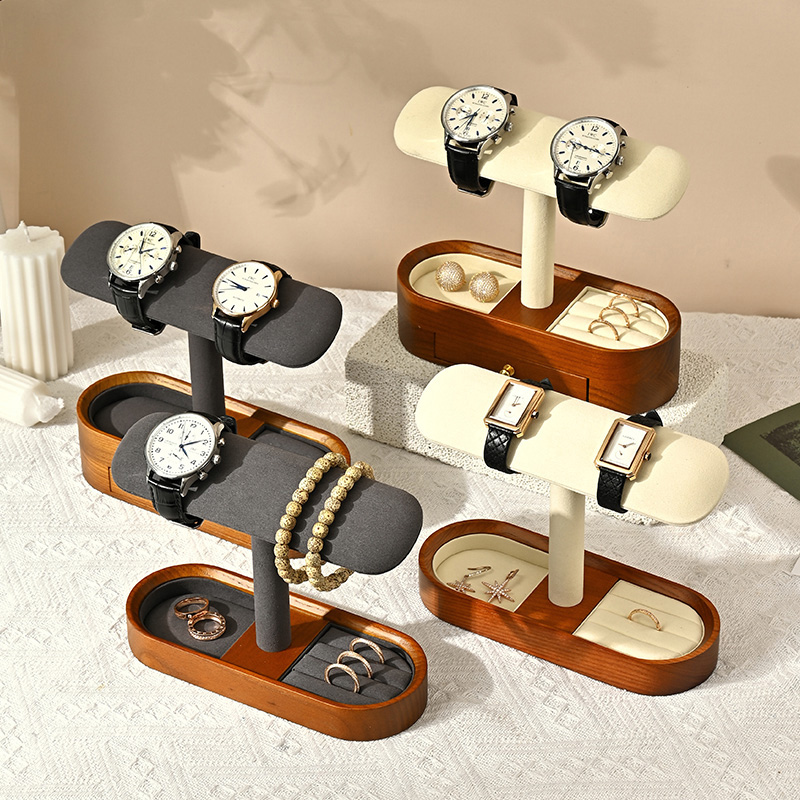 Oirlv ไม้เนื้อแข็งนาฬิกาออแกไน - Jewelry Box Organizer Watches บทวิจารณ์และราคา
