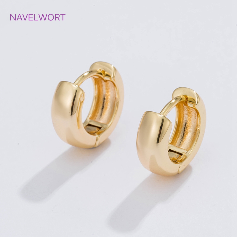 6 ขนาดต่างหูห่วงวงกลมชุบทองของ - Gold Plated Ring บทวิจารณ์และราคา