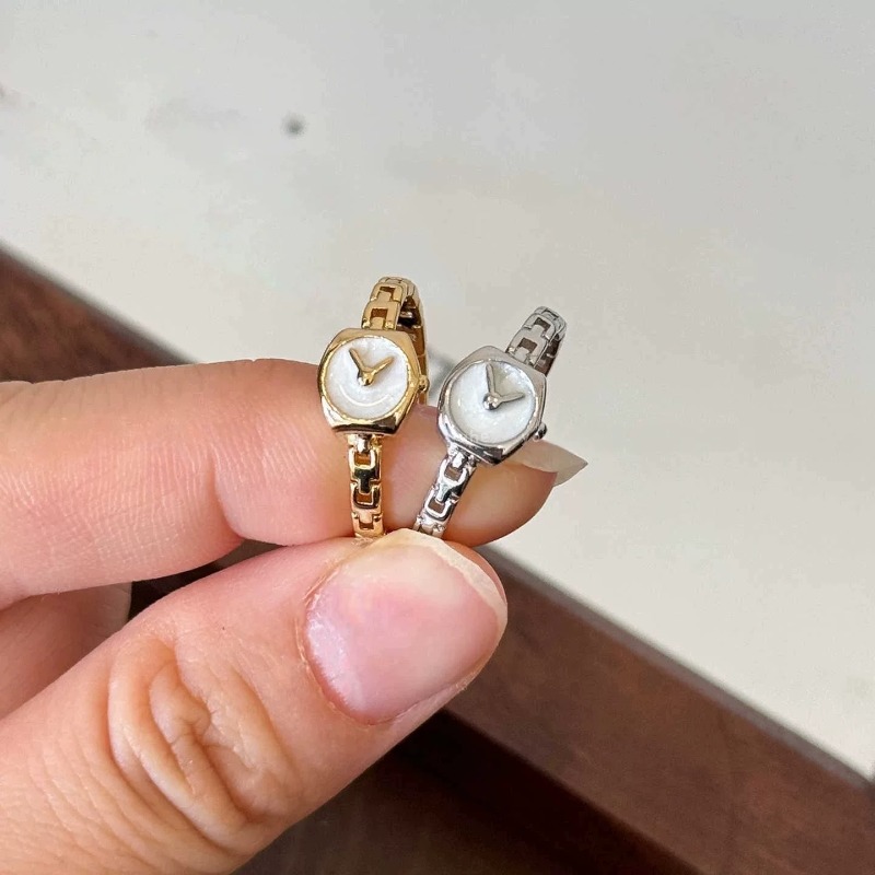 แหวนเปิดรูปทรงนาฬิกาที่ไม่เหมื - Unique Jewelry Watches บทวิจารณ์และราคา