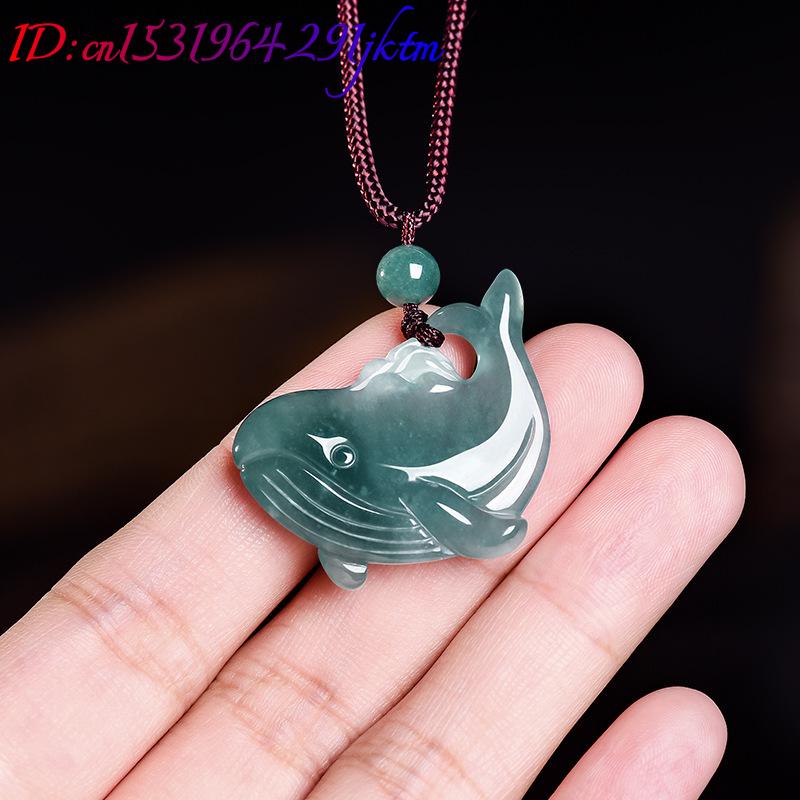 จี้สร้อยคอหยกพม่าแท้รูปปลาวาฬ  - Jewelry & Watches Spółka Z Ograniczoną Odpowiedzialnością Sp Z Oo บทวิจารณ์และราคา