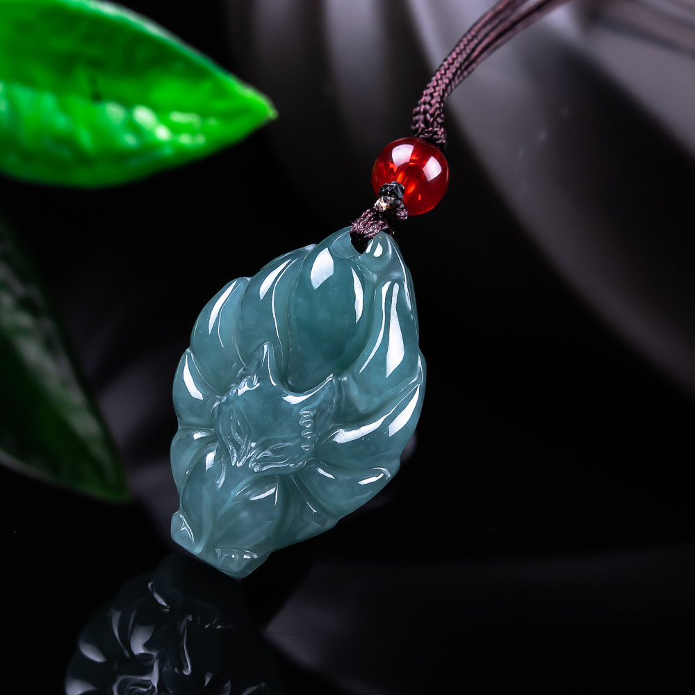 หยกพม่าธรรมชาติจี้รูปสุนัขจิ้ง - Jewelry & Watches Spółka Z Ograniczoną Odpowiedzialnością Sp Z Oo บทวิจารณ์และราคา