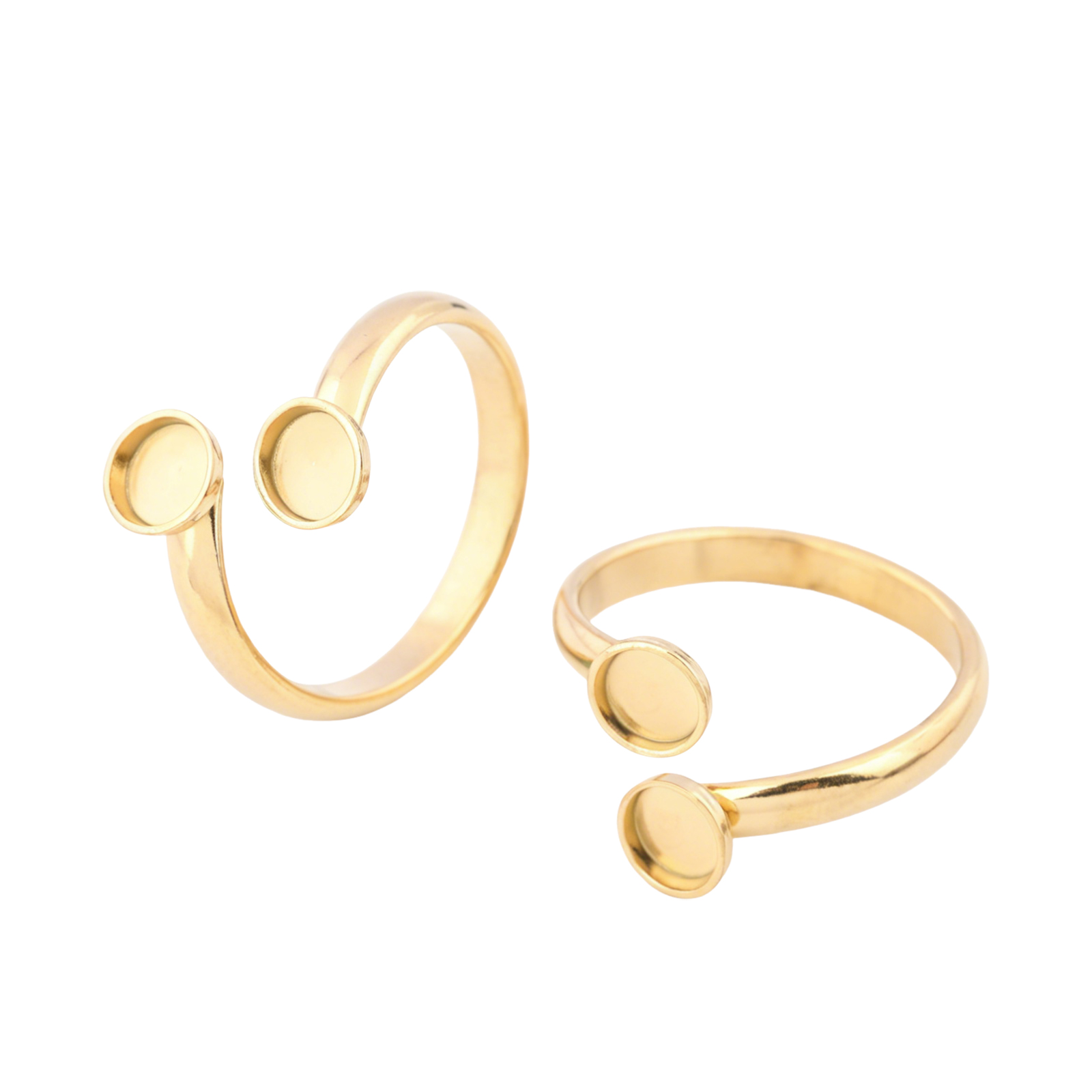 แหวนสแตนเลสชุบทองปรับขนาดได้ 1 - Gold Plated Ring บทวิจารณ์และราคา