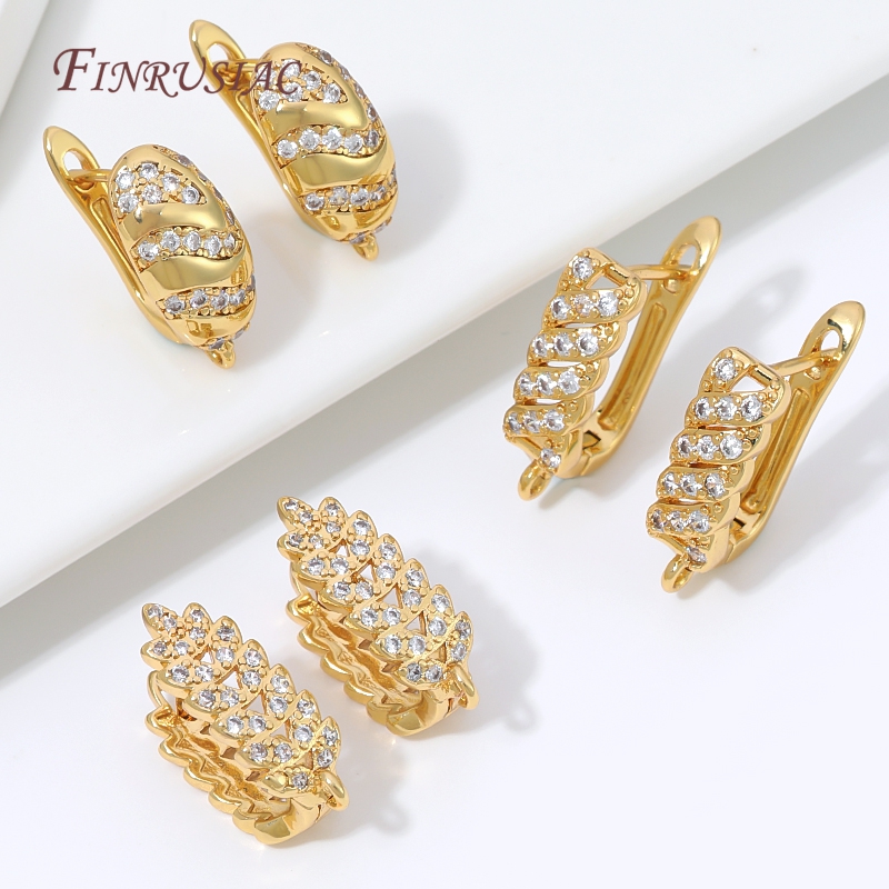 ต่างหูแบบห่วงชุบทอง 18K ประดับ - Gold Plated Ring บทวิจารณ์และราคา