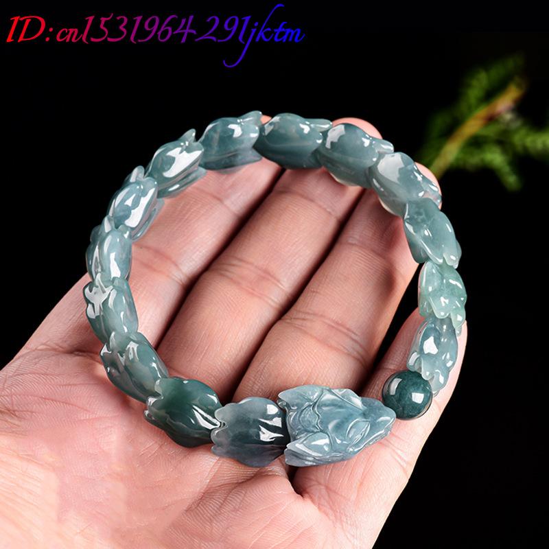 กำไลหยกพม่าสีน้ำเงินแกะสลักลาย - Jewelry & Watches Spółka Z Ograniczoną Odpowiedzialnością Sp Z Oo บทวิจารณ์และราคา