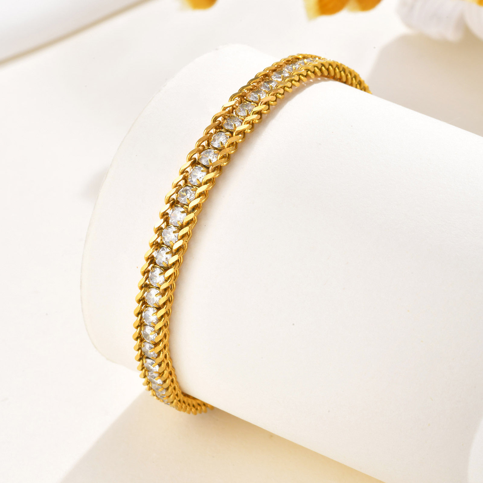 VnoxสแตนเลสสีขาวZirconผู้หญิงA - Jc Jewelry & Watches Photos บทวิจารณ์และราคา